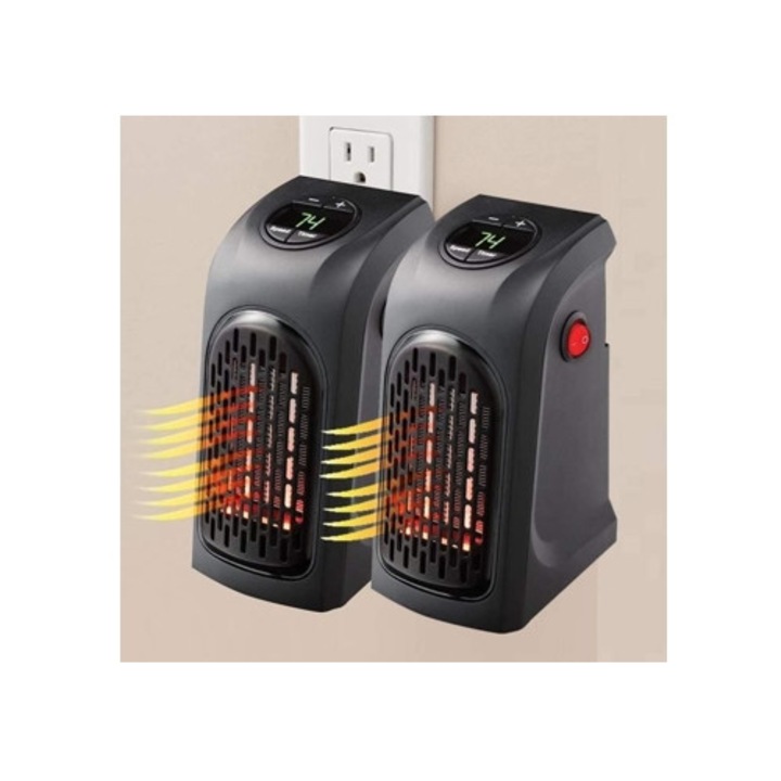 Hordozható hősugárzó 400W, állítható, fürdőszobába, nappaliba, irodába