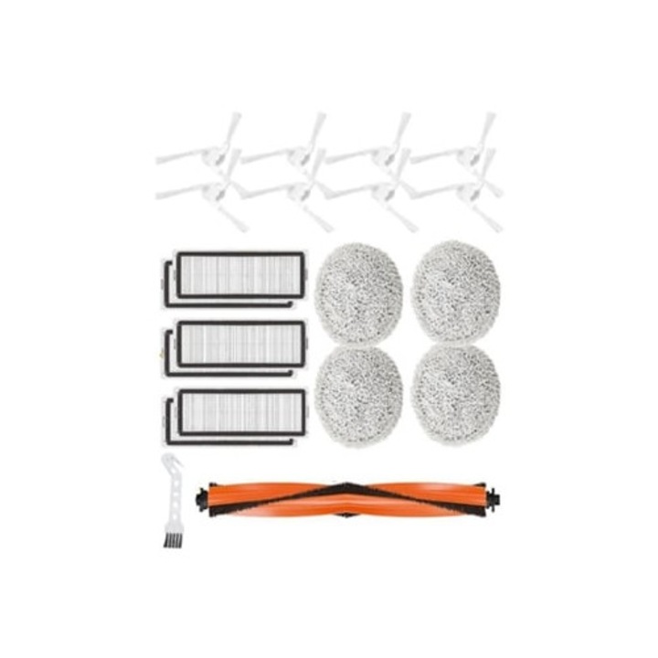 Set 20 Piese Perii Laterale Mop Filtru Hepa pentru Aspirator Xiaomi Mijia Pro