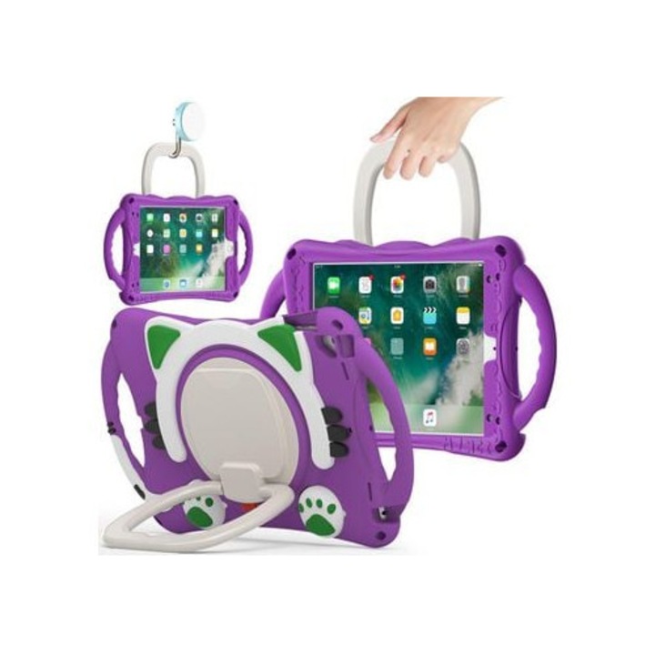 Калъф за таблет за iPad 9.7- (2018)/(2017)/Pro 9.7 (2016)/Air 2, червен