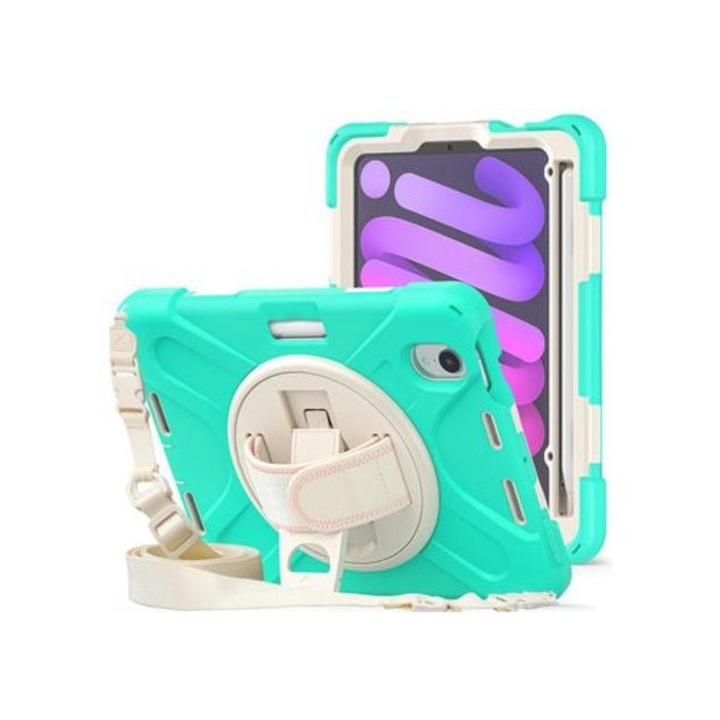 Husa tableta compatibila cu iPad Mini (2021), verde