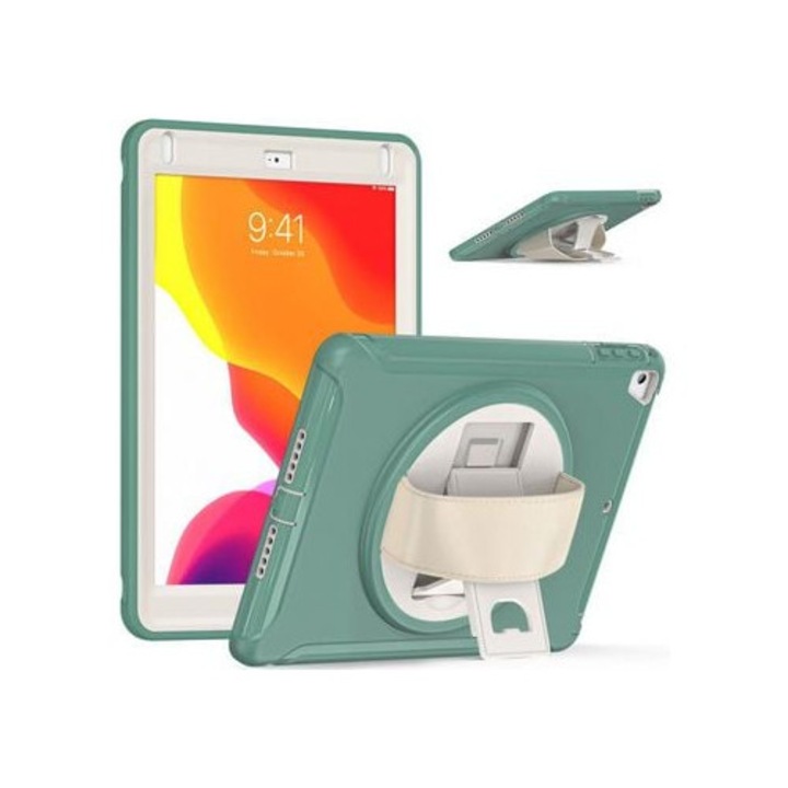 Калъф за таблет за iPad 9.7- (2017)/(2018)/Pro 9.7- (2016)/Air (2013)/Air 2, зелен