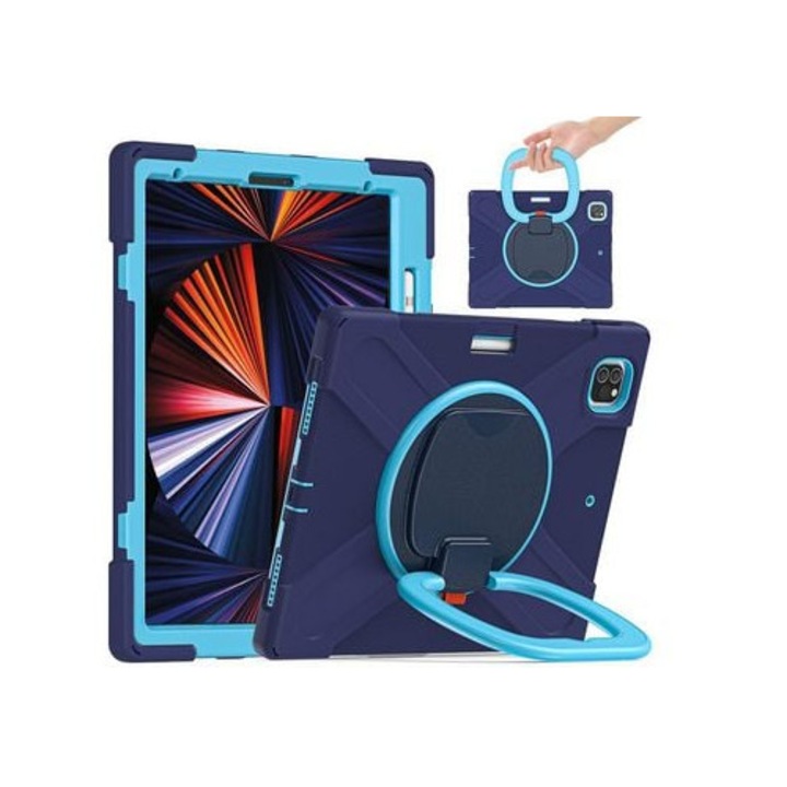 Husa tableta pentru iPad Pro 12.9 (2021), albastra