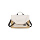 Geanta laptop crossbody alba si galbena M