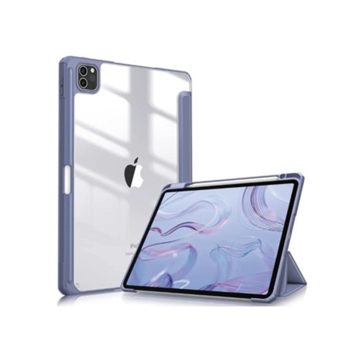Crystal Folio tok iPad Pro 12.9 2022-höz, levendula