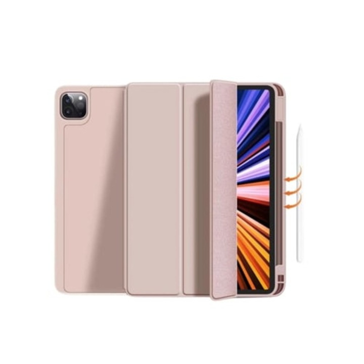 Husa tableta pentru iPad Mini 6, cu suport pentru Apple Pencil, roz