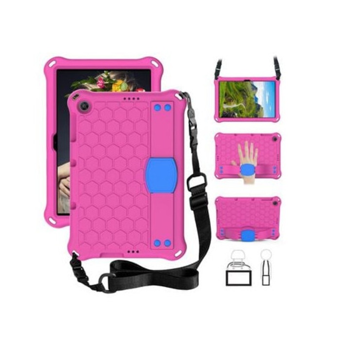 Tabletok tok Huawei Enjoy Tablet 2/Matepad T 10s/T 10/Honor Pad 6/X6 készülékhez, rózsaszín, 10.1 hüvelyk