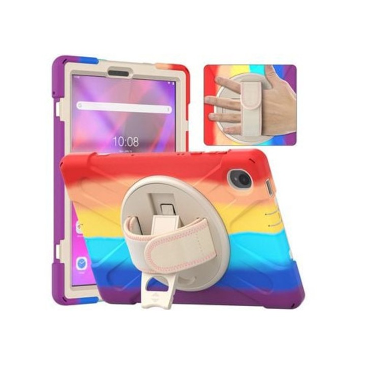 Husa tableta pentru Lenovo Tab K10/M10 Plus, silicon, rosie
