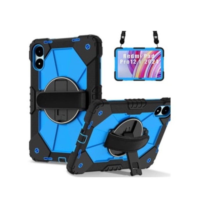 Калъф за таблет за Xiaomi Redmi Pad Pro 12.1, защита против падане, син