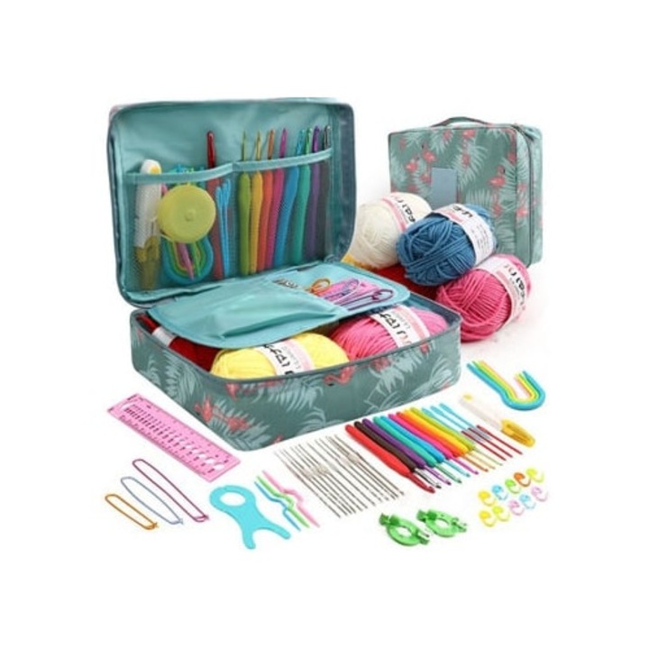 Set de Crosetat Portabil pentru Incepatori, 58 piese, GERTIZ