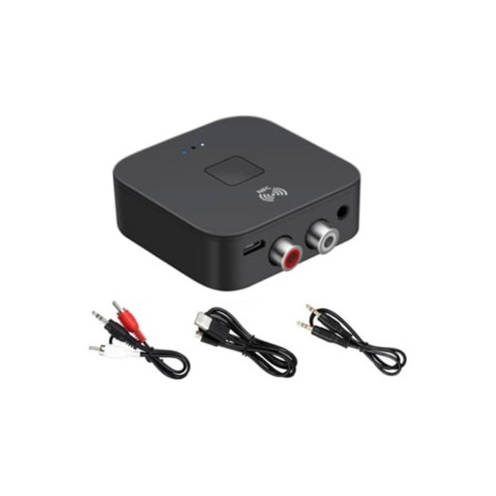 Receiver audio Bluetooth 5.0, 3.5mm Aux Jack, wireless, pentru masina, TV, computer, difuzoare