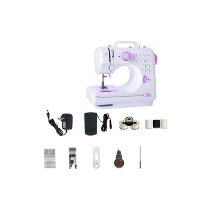 Masina de cusut, GERTIZ, set cu 12 tipuri de cusaturi, viteza duala