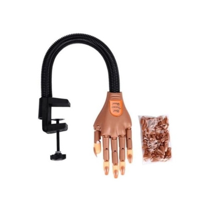 Mana falsa pentru manichiura, exercitiu practic, set nail art, S