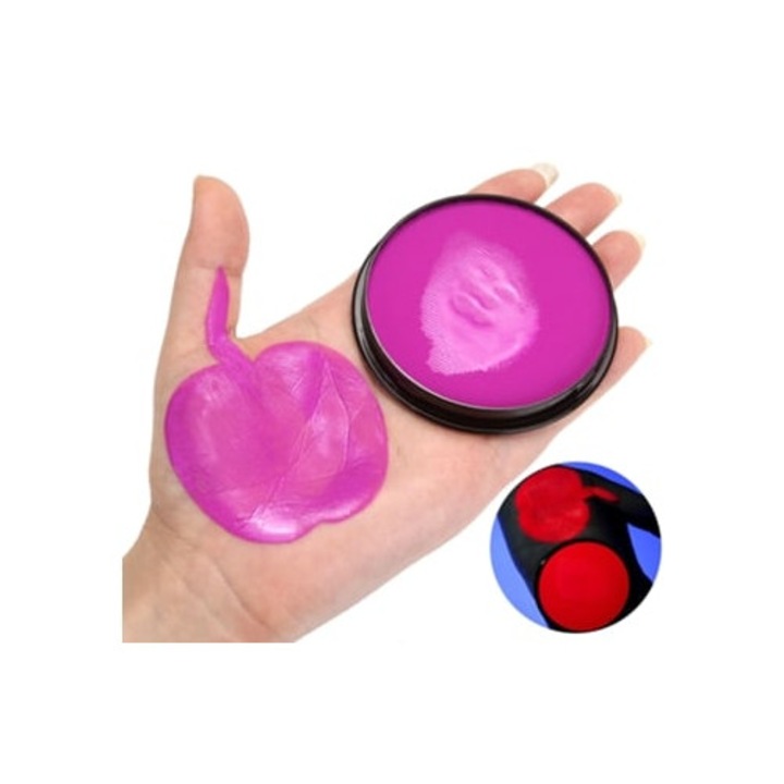 Arc- és testfesték, UV, lila, neon, 100ml