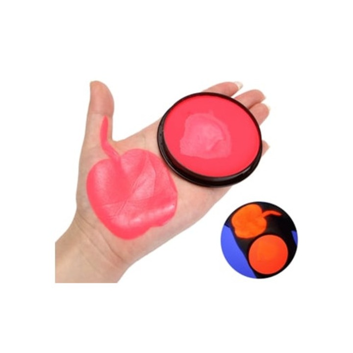 Arc- és testfesték, UV, piros, fluoreszkáló, 100ml