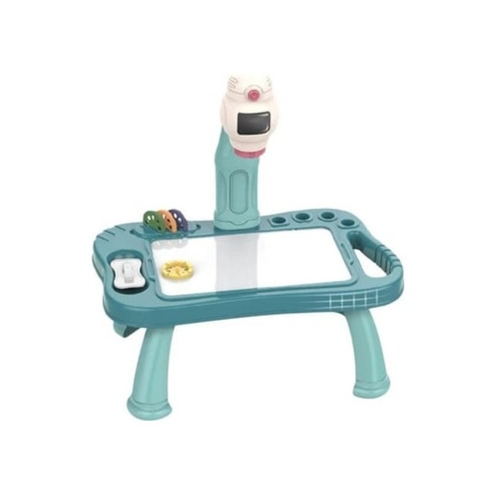 Set proiector de desen pentru copii, masa de pictura, albastru