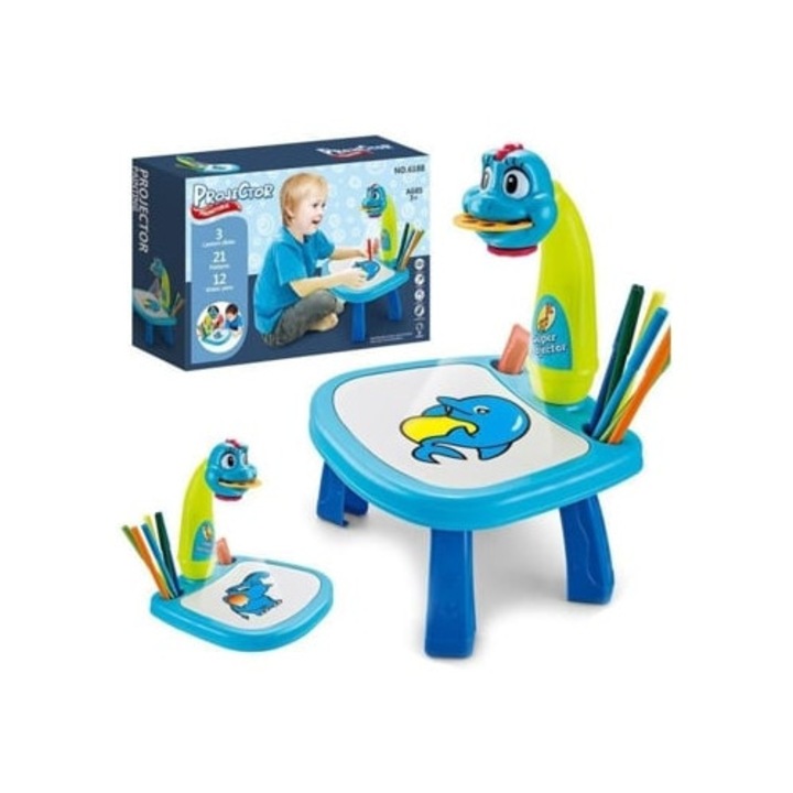 Set Pictura si Desen, Proiector LED Blue02, Albastru