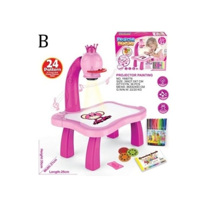 Set pictura si desen, tabla de scris pentru copii, jucarii educative, multicolor