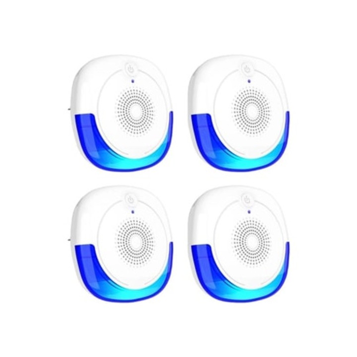 Repelent ultrasonic pentru insecte Gertiz, set de 4, pentru gandaci, rozatoare si tantari