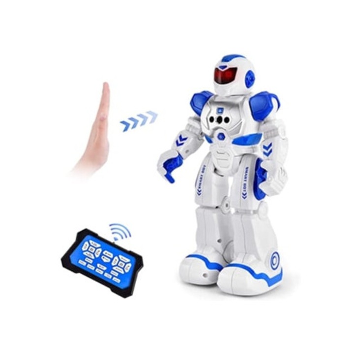 Програмируем робот играчка, пеещ и танцуващ с дистанционно управление, син, за възраст 3-8 години