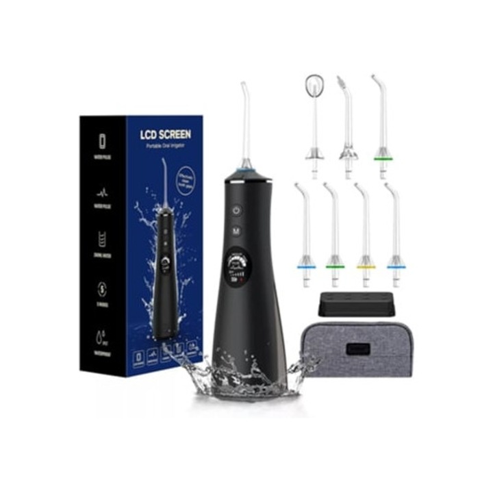 Gertiz szájzuhany, vezeték nélküli, 5 mód, LCD kijelző