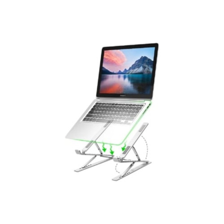 Suport laptop GERTIZ 10-17, argintiu