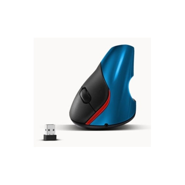 Mouse vertical ergonomic wireless 2.4g, albastru
