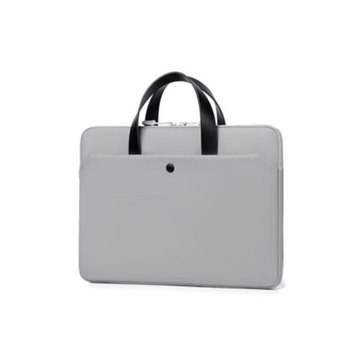 Geanta laptop 15.6 inch, gri, portabila