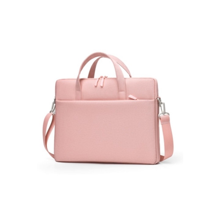 Laptop táska 14 hüvelykes, vízálló, ütésálló, rózsaszín