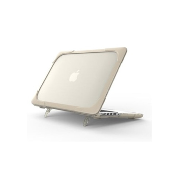 Geanta laptop pentru Macbook Pro 13, cu suport pentru disiparea caldurii, Gertiz, khaki
