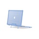 Husa rezistenta la apa pentru Macbook Air 15.3" 2023 cu suport, albastru deschis, set