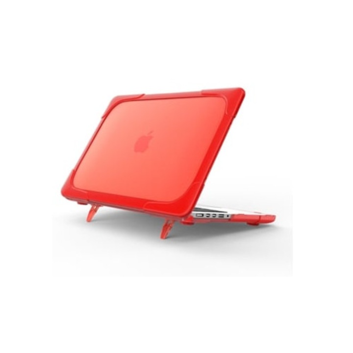 Geanta laptop pentru Macbook Air 13, suport pentru disiparea caldurii, rosie, 2018-2020