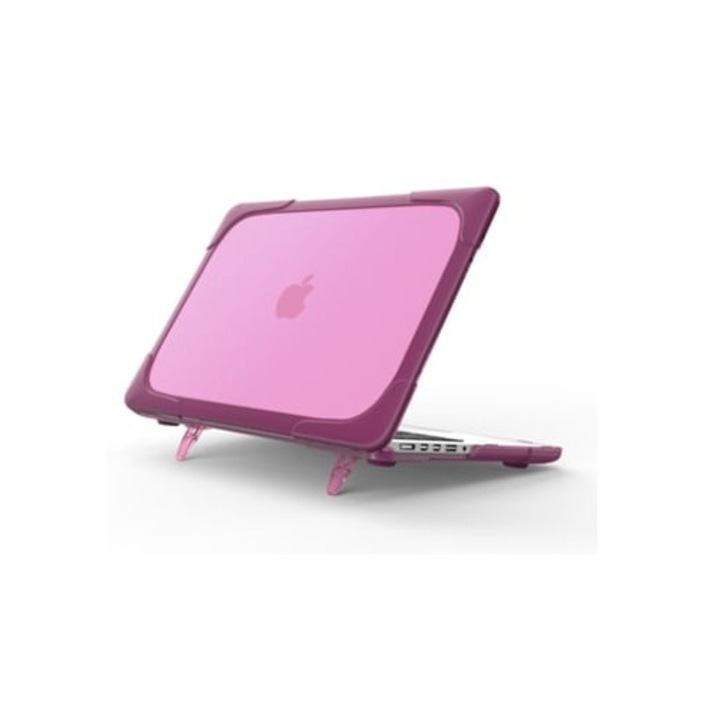 Geanta laptop pentru Macbook Air 13 cu suport pentru disiparea caldurii, mov, set