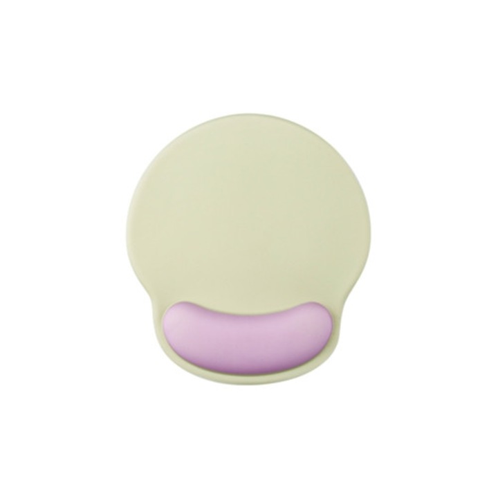Mousepad ergonomic cu suport pentru incheietura, verde/purpurie