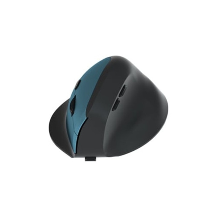 Mouse vertical ergonomic wireless 2.4g reincarcabil pentru birou si gaming, albastru