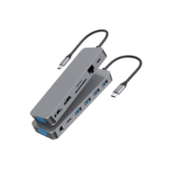 Hub 13 az 1-ben Type-C kettős HDMI