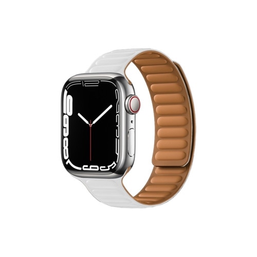 Bratara magnetica pentru Apple Watch Series 8 45mm, alba - eMAG.ro
