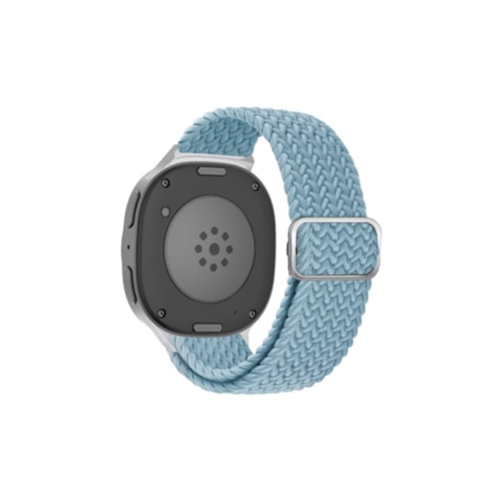 Bratara din nailon impletit pentru Samsung Galaxy Watch 8, 40mm/44mm, 46mm, albastru deschis