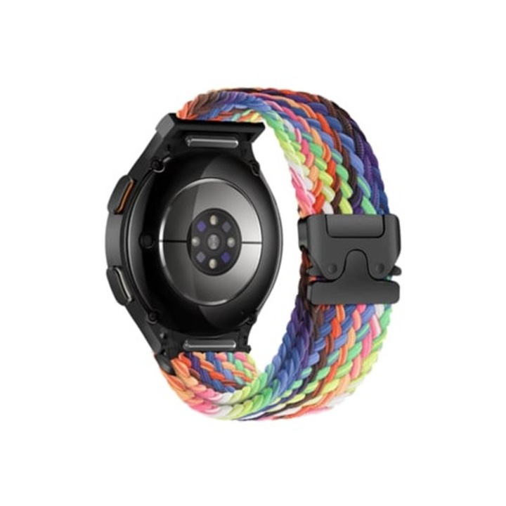 Bratara din nailon impletit pentru Samsung Galaxy Watch 20mm, multicolor