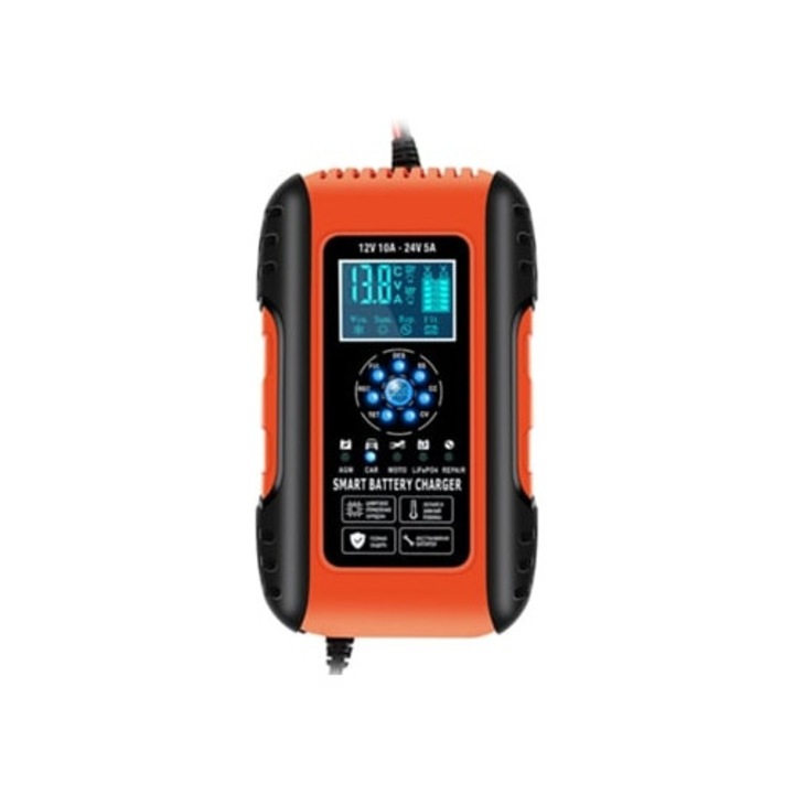 Redresor auto 10A 12/24V pentru camion, remorca, motocicleta