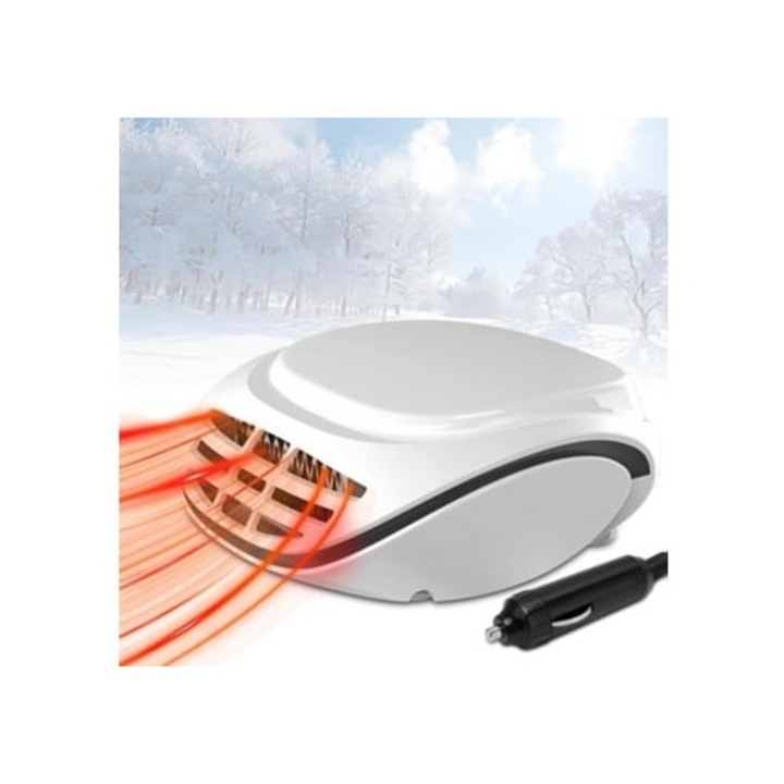 Hordozható autófűtés 12V, szélvédő jégmentesítő, GERTIZ