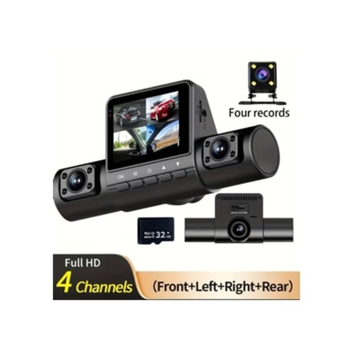 Camera auto DVR, Dash Cameras, inregistrare duala, noapte, 32GB