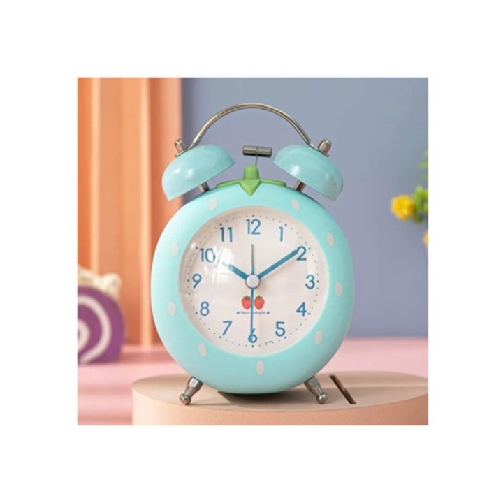 Gertiz ébresztőóra, dupla csengős, kék