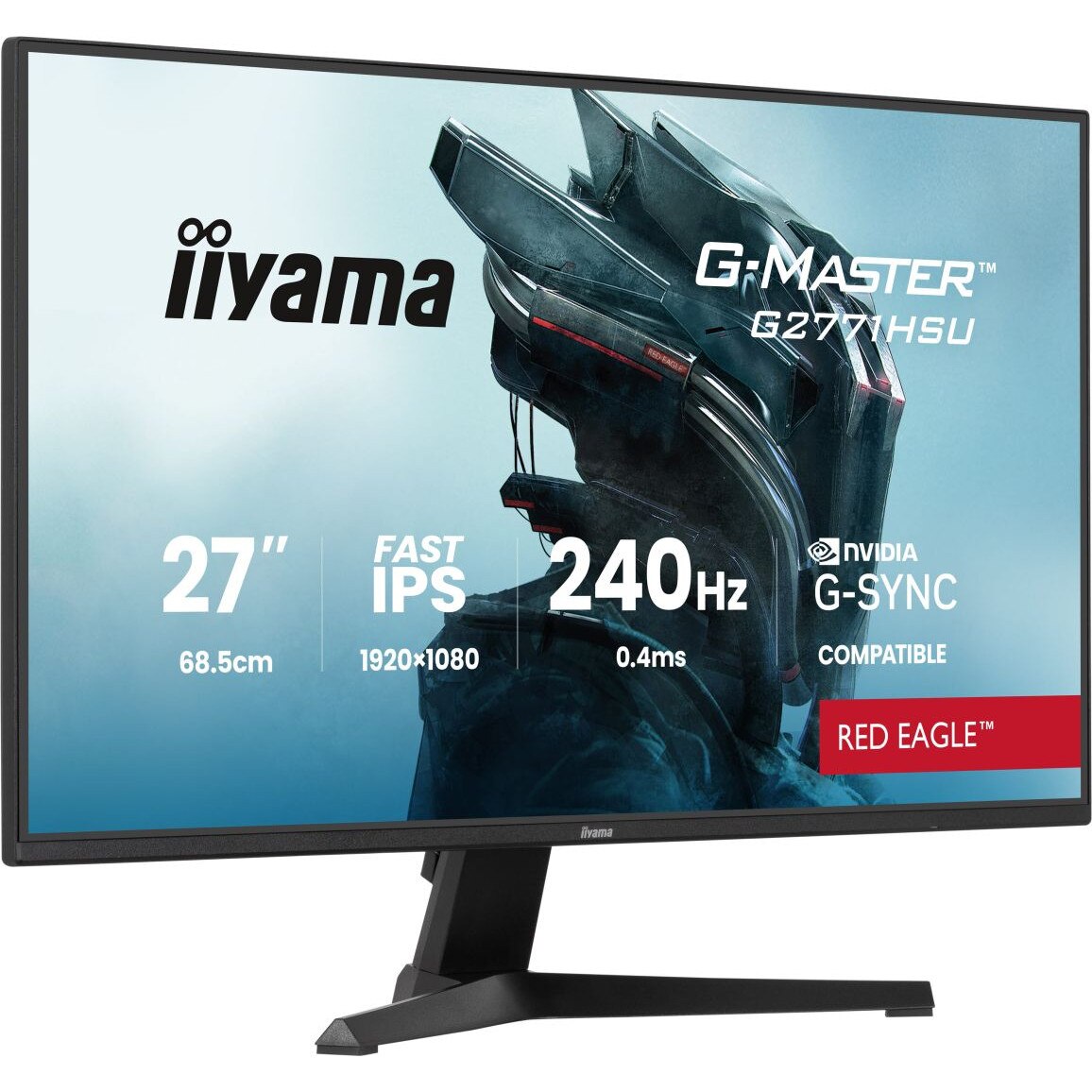 Monitor IIYAMA G-Master GB2771HSU-B1, Full HD, 240Hz, Negru, 27