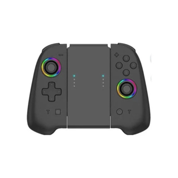 Комплект Joycon Pro Turbo Led Rgb Nintendo Switch, противоударен, черен