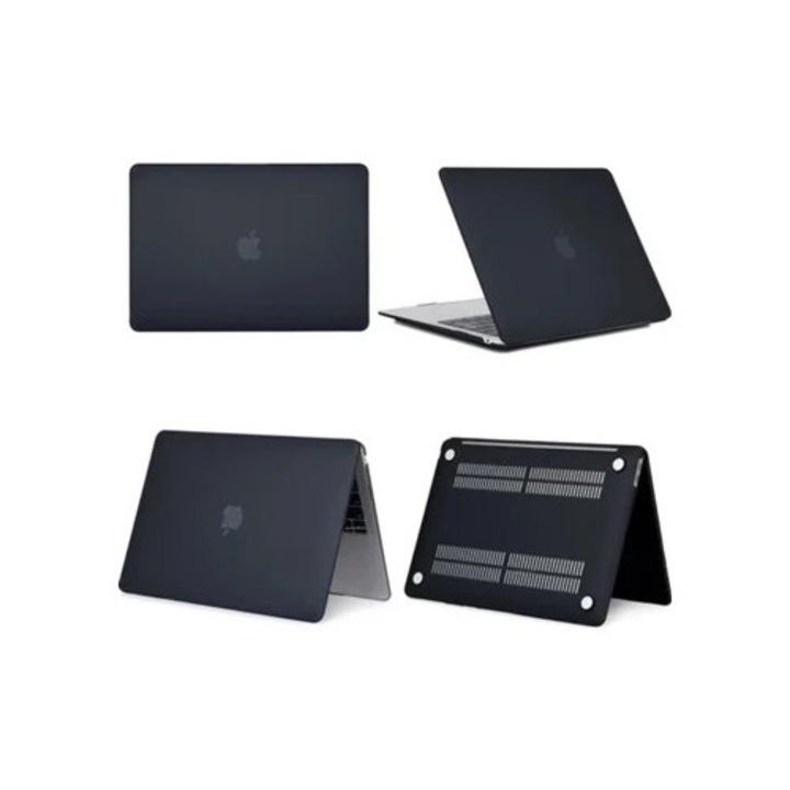 360°-os védőtok képernyőhöz és billentyűzethez Macbook Pro 13 2017, fekete