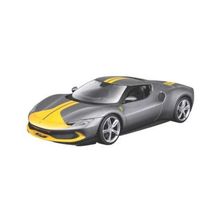 Maisto Метална кола 296 GTB Assetto Fiorano, метал, 1:64, гумени колела, движещи се врати