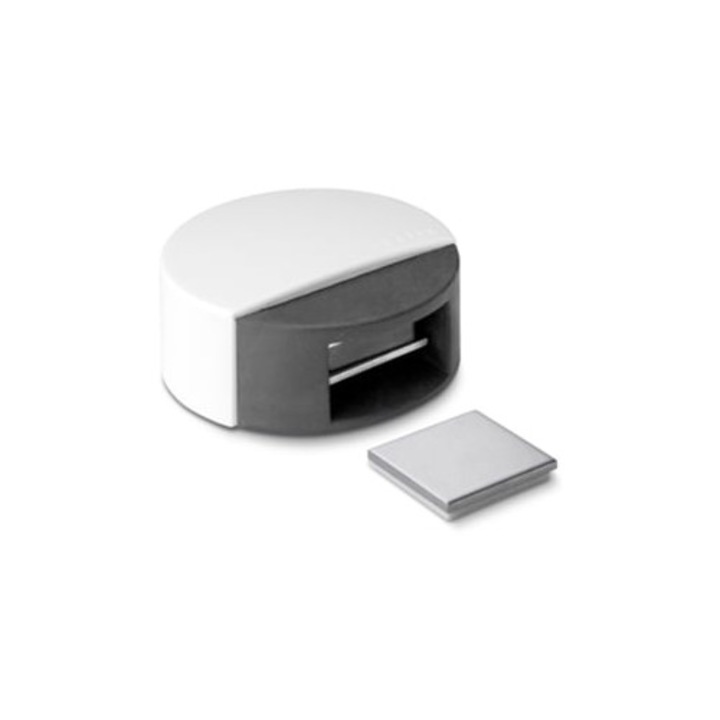 Магнитен стопер и държач за врата, бял