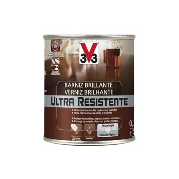 Vopsea interior ultra-rezistenta lucioasa, stejar deschis, 1L