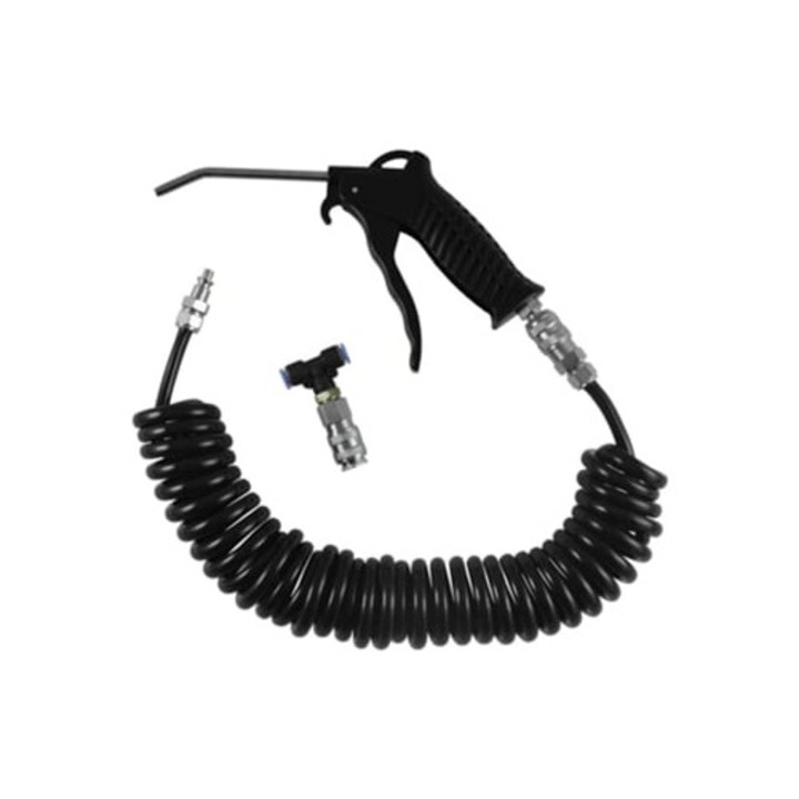 Pistol de aer 3/8 cu furtun de 5m, accesorii compresoare