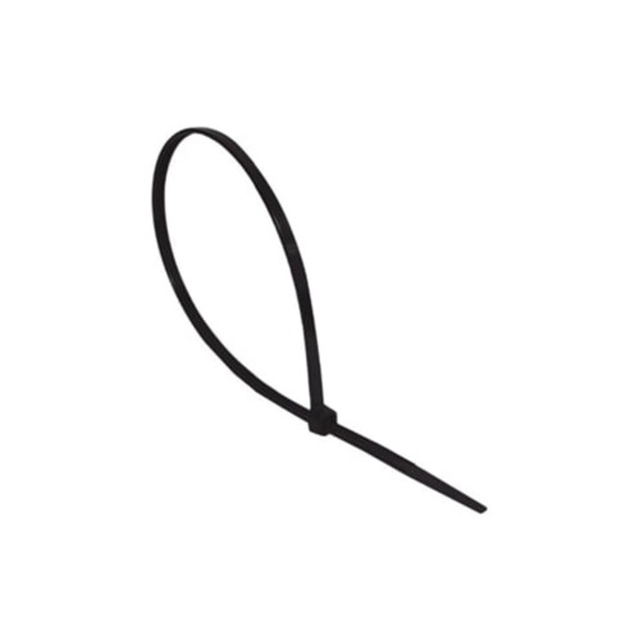 Set 100 coliere cablu nailon, neagra